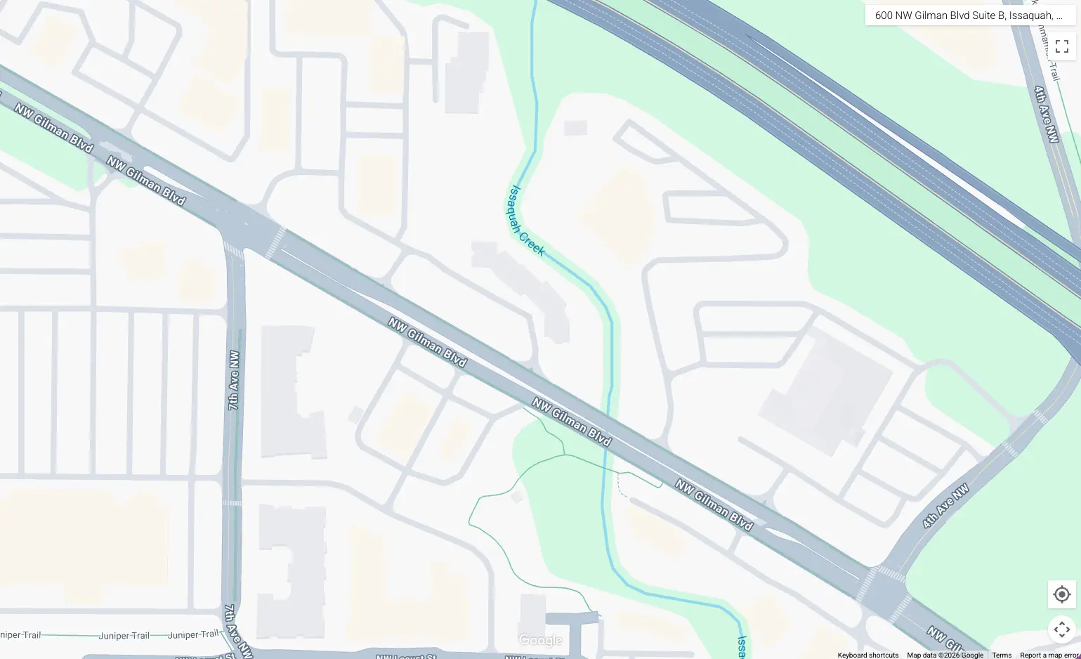 Map of Issaquah office location